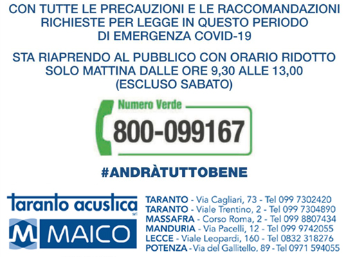 Aggiornamento Emergenza Covid-19